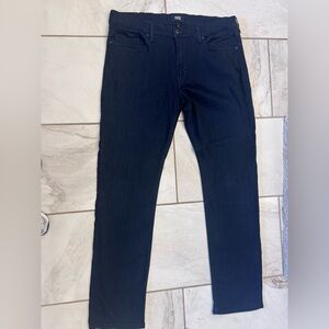 PAIGE Men's Dark Blue Straight Jeans